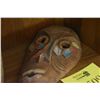 Image 4 : WOOD MASK, TRIBAL POTTERY, NECK REST & KNIFE (4 PCS)