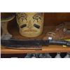 Image 5 : WOOD MASK, TRIBAL POTTERY, NECK REST & KNIFE (4 PCS)