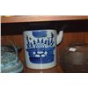 Image 3 : MIXED LOT: ZITAN WOOD DRUM, METAL CONTAINER, TEAPOT, INCENSE BURNER & PLANTER (5 PCS)