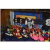 Image 2 : LARGE LOT OF DISNEY COLLECTIBLES: PINS, BUTTONS, SPOONS, MICKEY GUITAR, CARDS, CANDLE HOLDERS, FIGUR