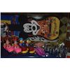 Image 3 : LARGE LOT OF DISNEY COLLECTIBLES: PINS, BUTTONS, SPOONS, MICKEY GUITAR, CARDS, CANDLE HOLDERS, FIGUR