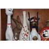 Image 4 : COLLECTION OF VINTAGE FIGURAL LIQUEUR BOTTLES (10  PCS) (DOES NOT INCLUDE STAND)
