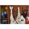 Image 5 : COLLECTION OF VINTAGE FIGURAL LIQUEUR BOTTLES (10  PCS) (DOES NOT INCLUDE STAND)