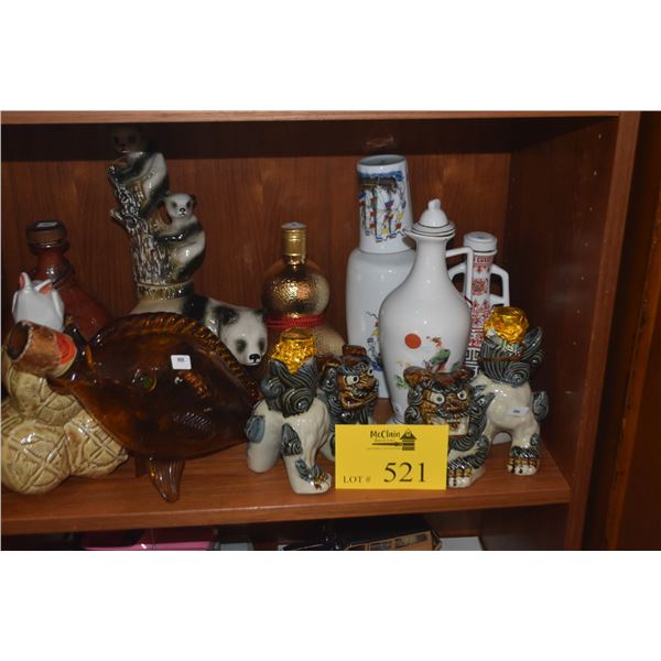 COLLECTION OF VINTAGE FIGURAL LIQUEUR BOTTLES (10 PCS)