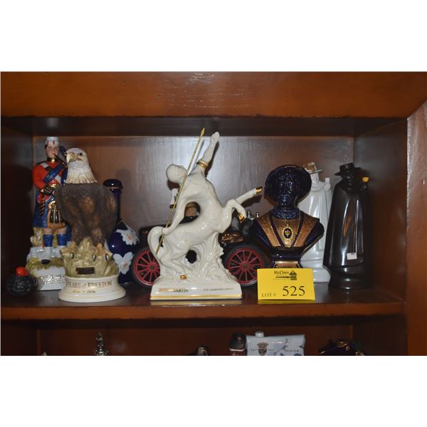 COLLECTION OF VINTAGE FIGURAL LIQUEUR BOTTLES (9 PCS)
