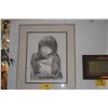 Image 1 : FRAMED JOHN YOUNG LITHOGRAPH, CHILD; 46/50 (24 1/2" X 29 1/2")