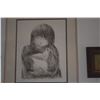 Image 2 : FRAMED JOHN YOUNG LITHOGRAPH, CHILD; 46/50 (24 1/2" X 29 1/2")