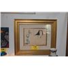 Image 1 : FRAMED PICASSO LITHOGRAPH, 1954, "LA COMEDIE HUMAINE" (24" X 21")