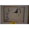 Image 3 : FRAMED PICASSO LITHOGRAPH, 1954, "LA COMEDIE HUMAINE" (24" X 21")
