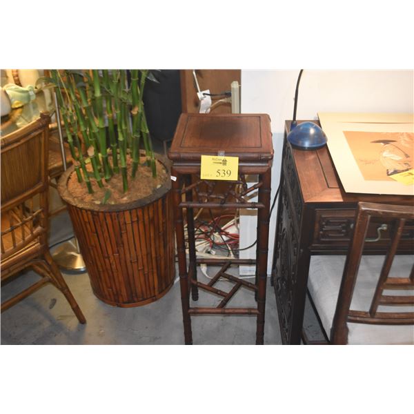 ROSEWOOD PLANT STAND (12" X 12" X 34")