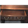 Image 4 : CHINESE VINTAGE BLACKWOOD CARVED DESK W/ 6-DRAWERS & CHAIR (2 PCS)