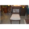 Image 6 : CHINESE VINTAGE BLACKWOOD CARVED DESK W/ 6-DRAWERS & CHAIR (2 PCS)