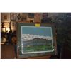 Image 1 : KOA FRAMED LITHOGRAPH, KAPALUA 18TH HOLE"; SIGNED GUY BUFFET (39" X 33 1/2")