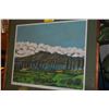 Image 4 : KOA FRAMED LITHOGRAPH, KAPALUA 18TH HOLE"; SIGNED GUY BUFFET (39" X 33 1/2")