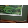 Image 5 : KOA FRAMED LITHOGRAPH, KAPALUA 18TH HOLE"; SIGNED GUY BUFFET (39" X 33 1/2")