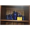 Image 1 : COLLECTION OF HAZEL ATLAS "ROYAL LACE" DEPRESSION GLASS PITCHER W/7 GLASSES (8 PCS)