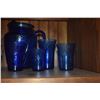 Image 2 : COLLECTION OF HAZEL ATLAS "ROYAL LACE" DEPRESSION GLASS PITCHER W/7 GLASSES (8 PCS)