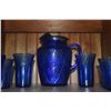 Image 4 : COLLECTION OF HAZEL ATLAS "ROYAL LACE" DEPRESSION GLASS PITCHER W/7 GLASSES (8 PCS)