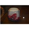 Image 3 : PITCHER W/PALM TREE MOTIF, CERAMIC FISH SCOURING PAD HOLDER & ROYAL COPLEY POTTERY PLANTER W/FIG LEA