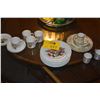 Image 1 : RICHARD LIMOGES FRANCE SALAD/DESSERT ORCHARD FRUIT & BUTTERFLY PLATES, SPODE & LIMOGES DEMITASSE CUP