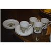 Image 2 : RICHARD LIMOGES FRANCE SALAD/DESSERT ORCHARD FRUIT & BUTTERFLY PLATES, SPODE & LIMOGES DEMITASSE CUP