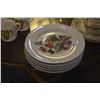 Image 3 : RICHARD LIMOGES FRANCE SALAD/DESSERT ORCHARD FRUIT & BUTTERFLY PLATES, SPODE & LIMOGES DEMITASSE CUP