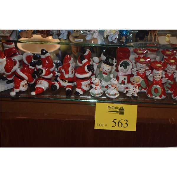 COLLECTION OF CHRISTMAS THEMED FIGURES