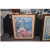 Image 4 : LARGE KOA WOOD FRAMES: (3) 29" X 36" & (1) 28" X 34") (4 PCS)