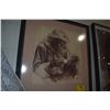 Image 2 : FRAMED ANTHONY GRUERIO PENCIL DRAWING, PANIOLO (21 3/4" X 23 7/8")