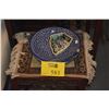 Image 1 : MOROCCAN PLATES, TURKISH DISH, WHISTLE & SMALL RUG (5 PCS)