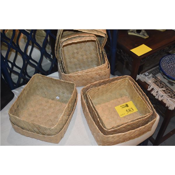 COLLECTION OF LAUHALA BASKETS