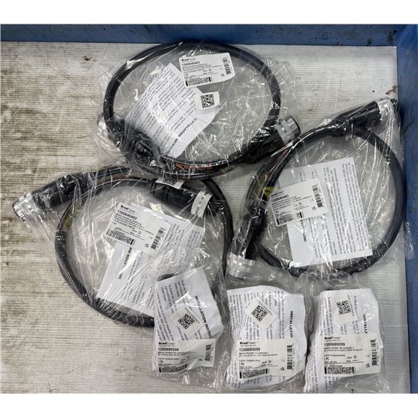 (3) Brad Power #1300640453/CC4030K17M010G Cables w/#1300680099/TC40C40-200G Tee Assemblies