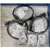 Image 1 : (3) Brad Power #1300640453/CC4030K17M010G Cables w/#1300680099/TC40C40-200G Tee Assemblies