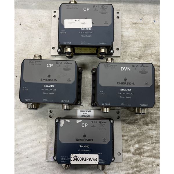 Lot of (4) Emerson Sola Power Supplies