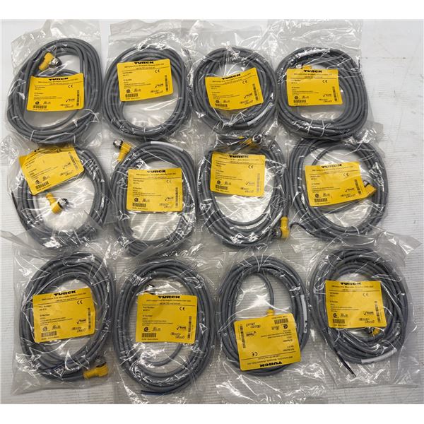 Lot of (12) Turck #WK 4T-4 / U2211 Cords