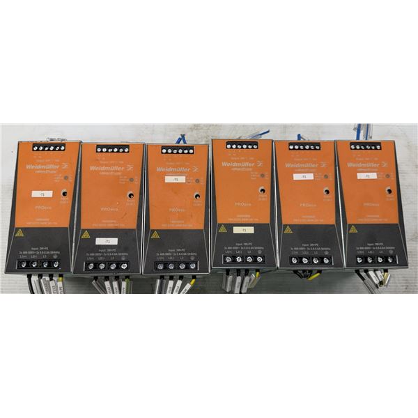Lot of (6) Weidmuller #1469540000 DIN-Rail Power Supplies