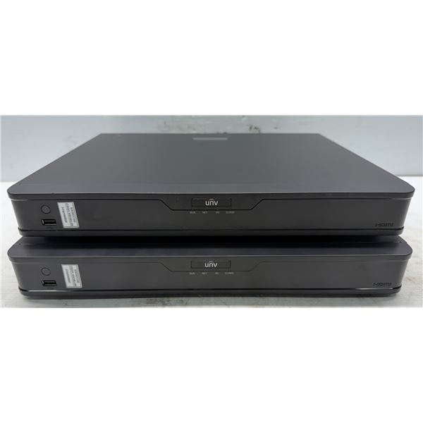 (2) UNV #NVR302-08S2-P8 Network Video Recorders