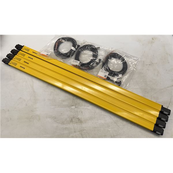 (2) Sets of Autonics #SFL14-103 Safety Light Curtain & Cables 1-#SFL-C3T / 2-#SFL-C3R