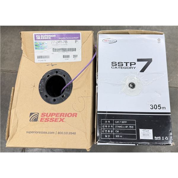 (2) Boxes of Cable #77-240-7B & #NMC-US7305