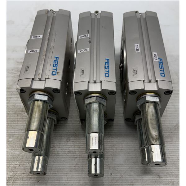 (3) Festo #DRRD-35-180-FH-Y9A Rotary Cylinders