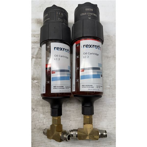 (2) Perma Star Control #118248 Lubricating Unit w/Rexroth LC 2 Oil Cartridge