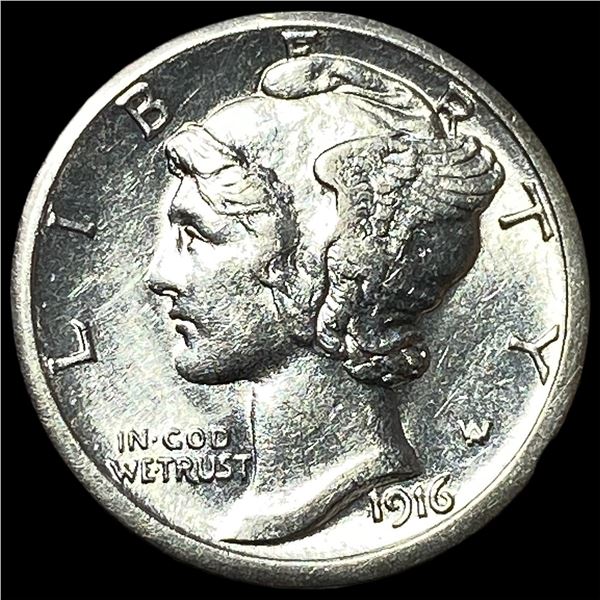 1916-S Silver Mercury Dime UNCIRCULATED