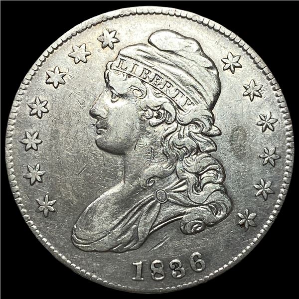 1836 Capped Bust Half Dollar CLOSELY  UNCIRCULATED