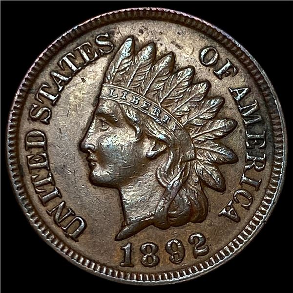 1892 Indian Head Cent CLOSELY UNCIRCULATED
