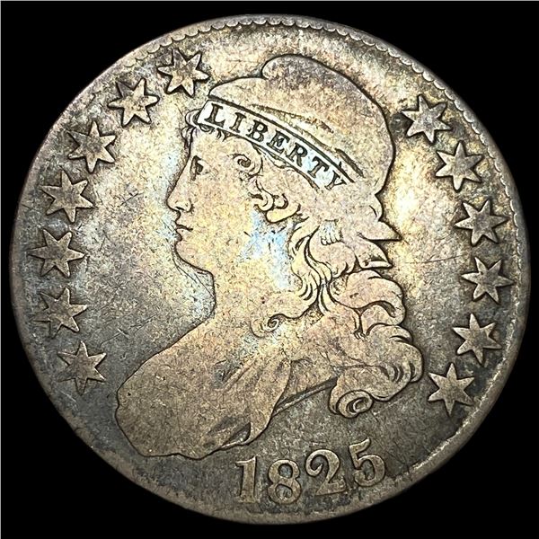 1825 Capped Bust Half Dollar ABOUT  UNCIRCULATED