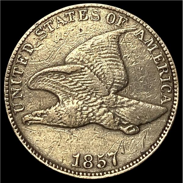 1857 Flying Eagle Cent CLOSELY UNCIRCULATED