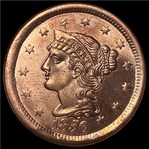 1856 Braided Hair Large Cent HIGH GRADE