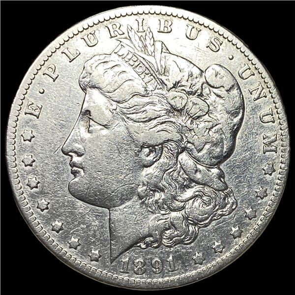 1891-CC Silver Morgan Dollar NEARLY  UNCIRCULATED