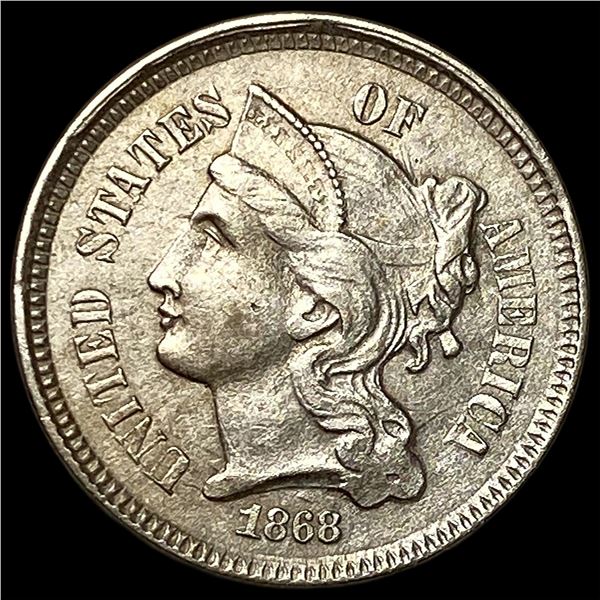 1868 Nickel Three-Cent Piece UNCIRCULATED