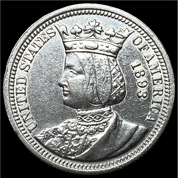 1893 Silver Isabella Quarter UNCIRCULATED